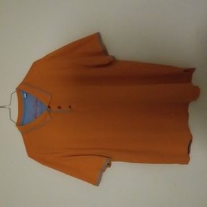 Orange Robert Graham Polo Shirt XXL